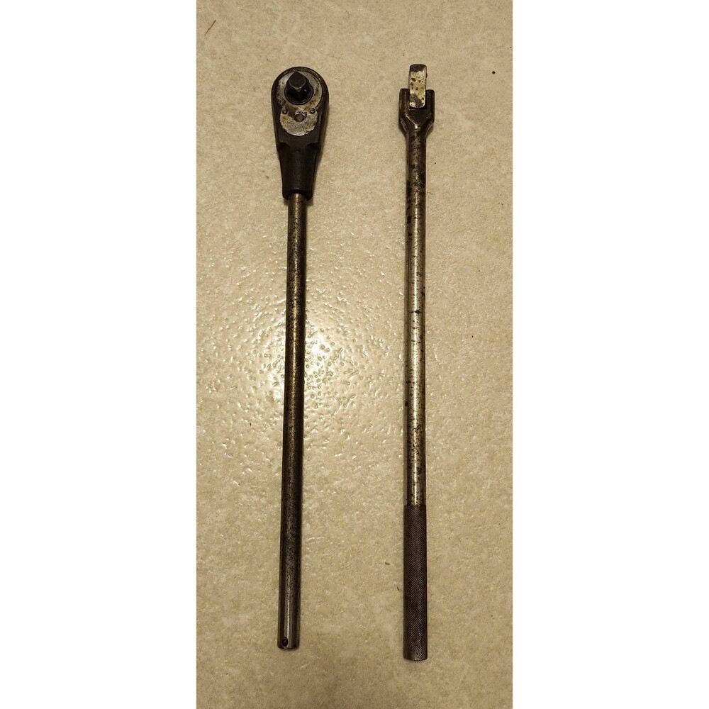 Snap-on L72R 3/4" Ratchet Head w/Bar & 3/4" Heavy Duty Unbranded Breaker Bar 2ft